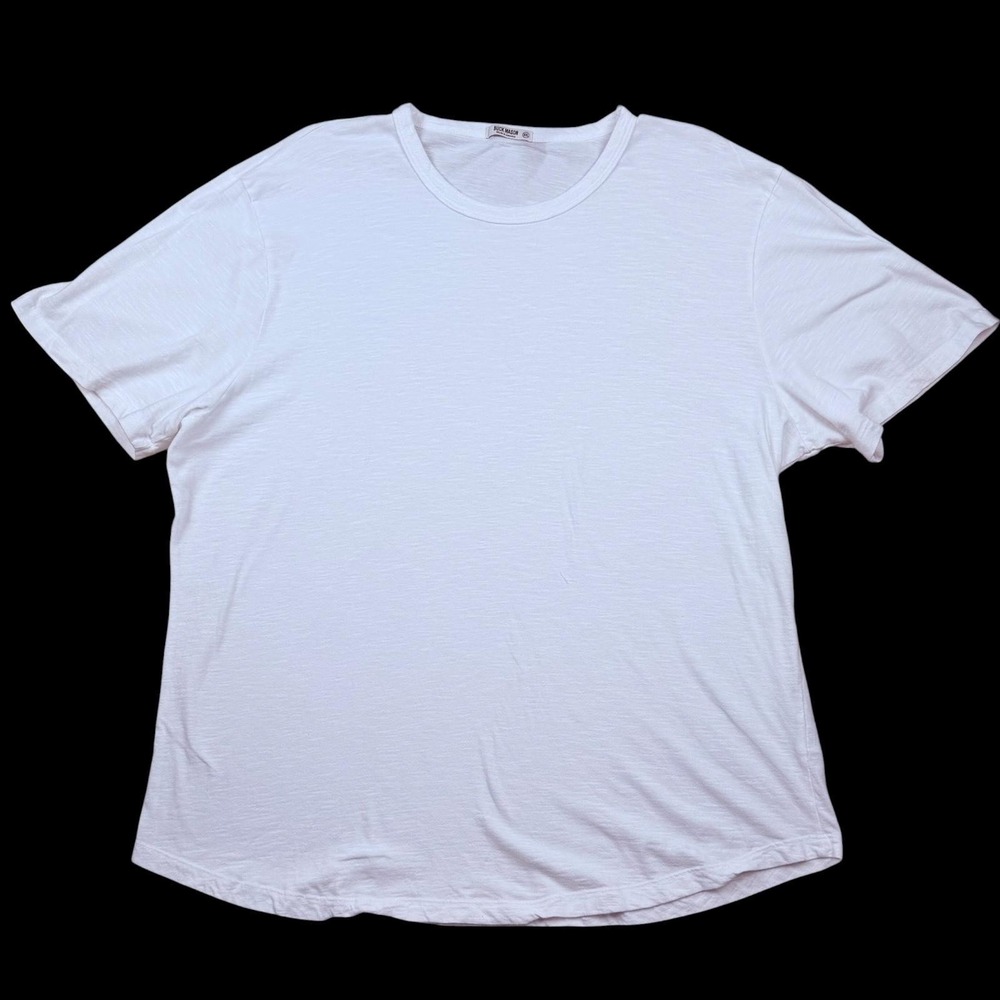 Buck Mason Shirt Mens 2XL White Crewneck Slub Tee Made In USA BM11001.102 Flaw